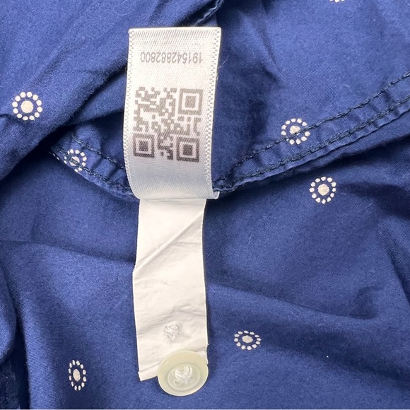 Bonobos Shirt Mens Medium Short Slim Fit Blue Pattern Button Up 100% Cotton - Picture 9 of 12